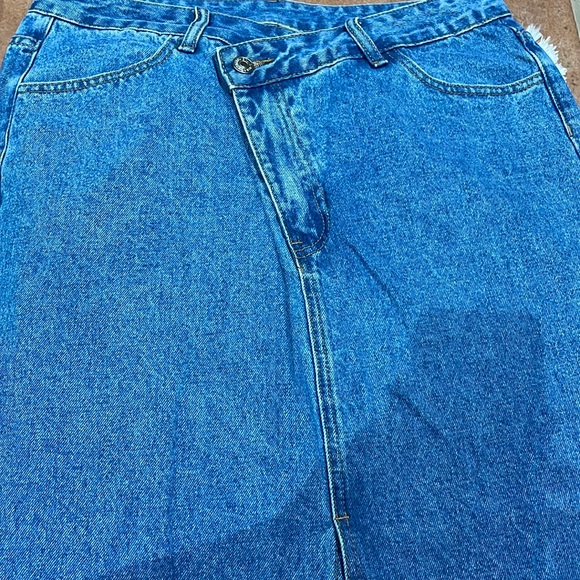 Midi Jean skirt size Large - Picture 1 of 4